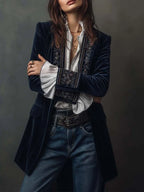 Marta - Chaqueta de terciopelo con bordados elegantes