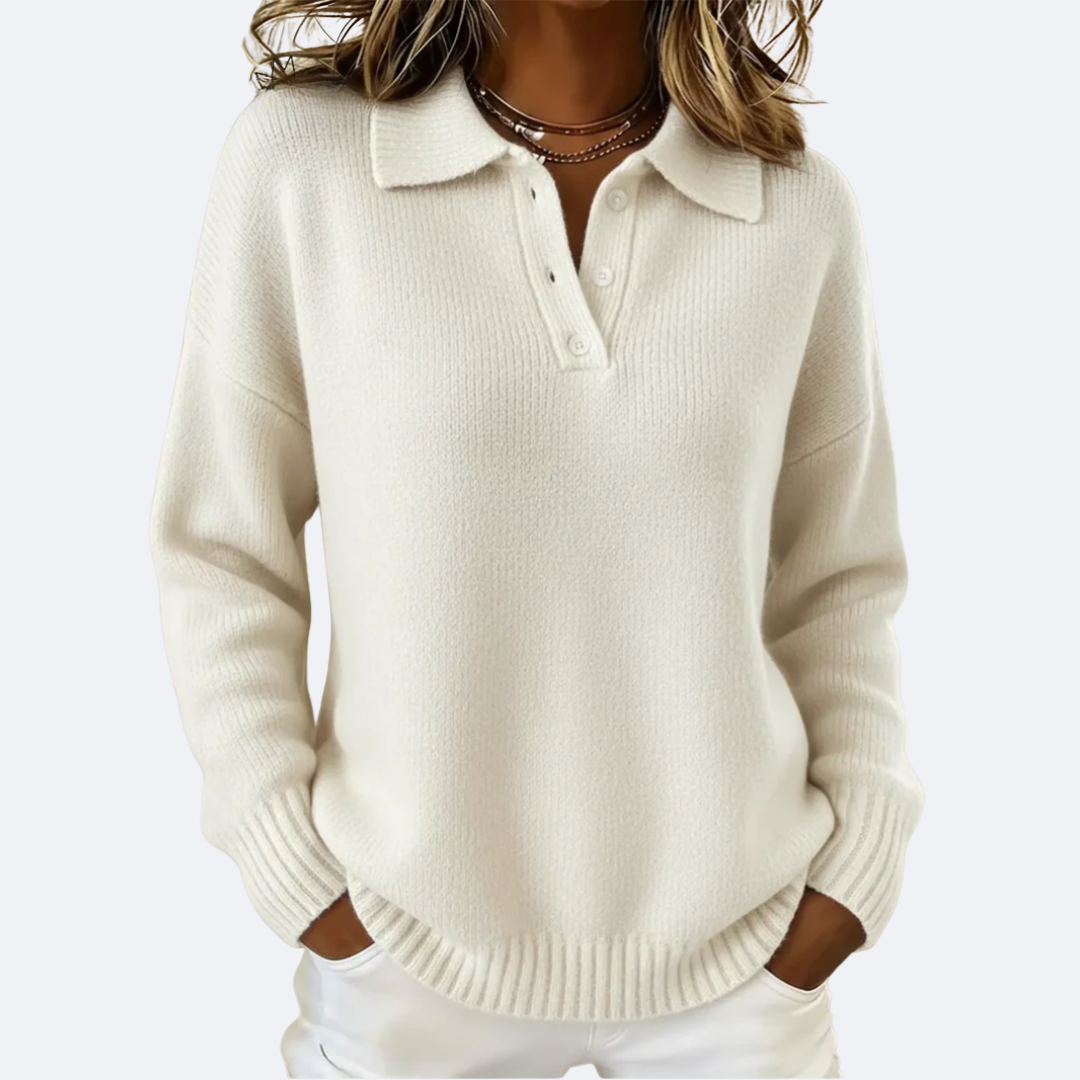 Olga - Jersey suave con cuello polo