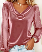 Lucía - Blusa con elegante drapeado