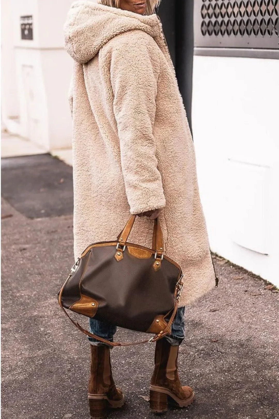 Tania - Abrigo reversible de diseño moderno y calidez envolvente