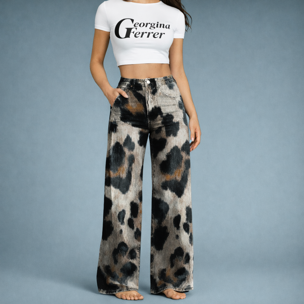 Chelsea - Pantalones Boho vintage con estampado elegante