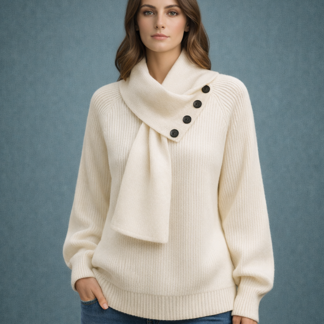 Emilia - Jersey elegante con cuello chal