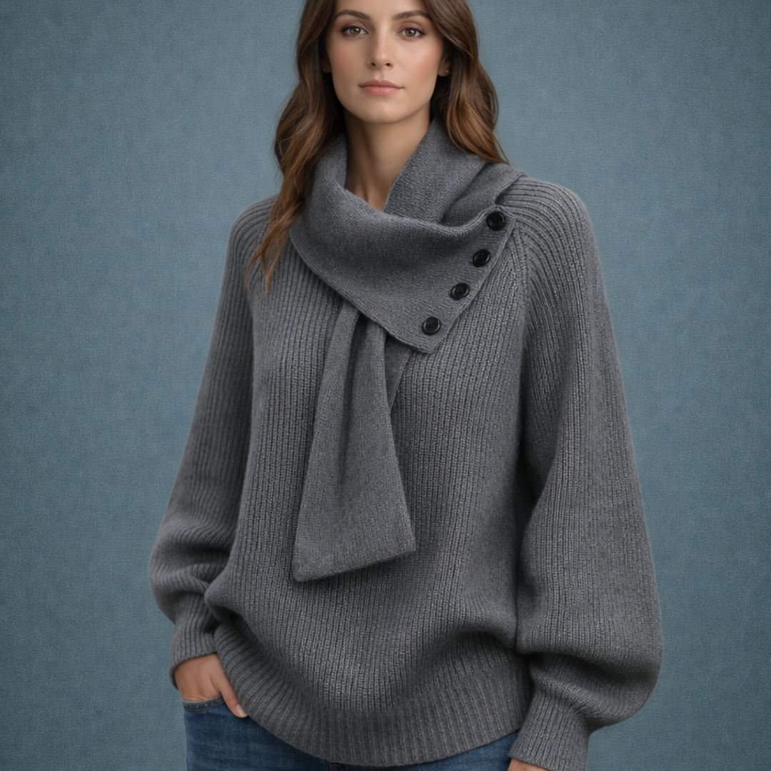 Emilia - Jersey elegante con cuello chal