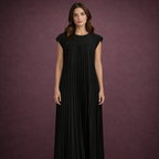 Leire - Elegante vestido plisado sin mangas