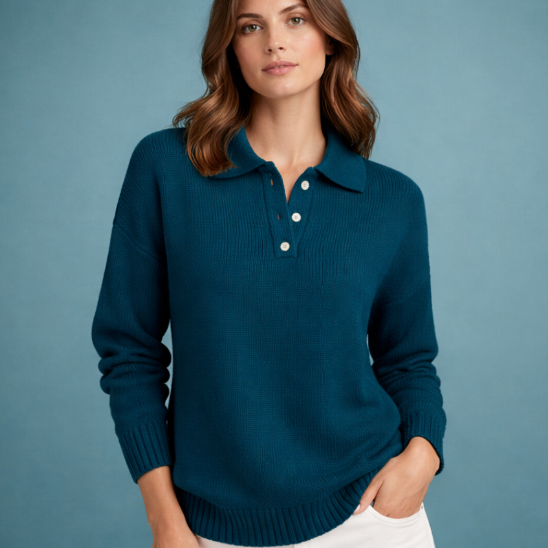 Olga - Jersey suave con cuello polo