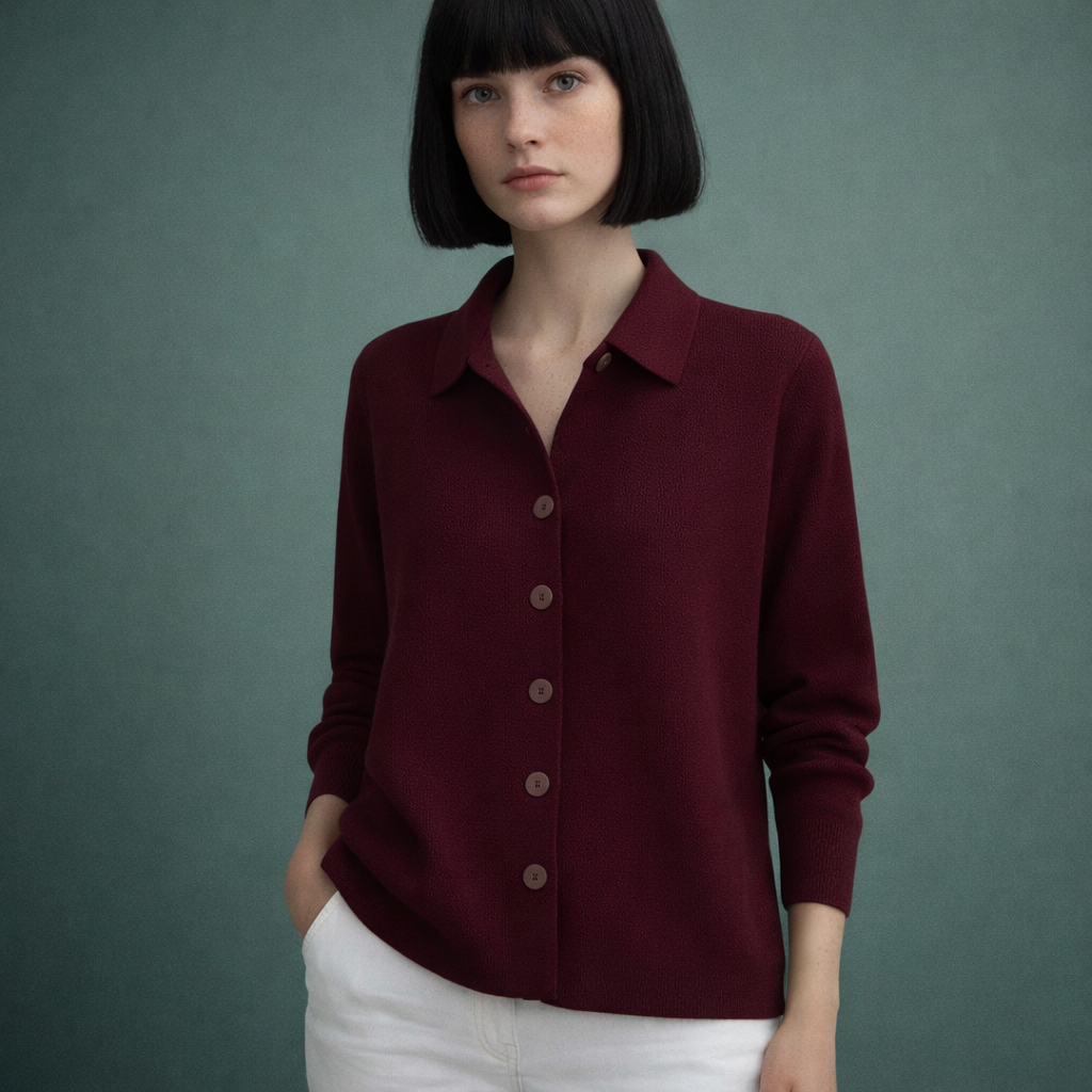 Sara - Cárdigan de punto con botones