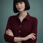 Sara - Cárdigan de punto con botones