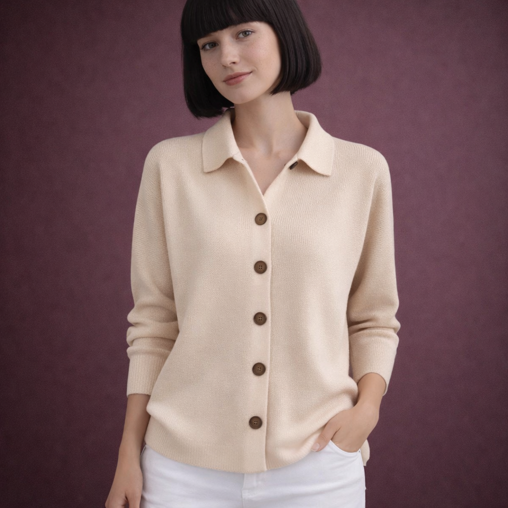 Sara - Cárdigan de punto con botones