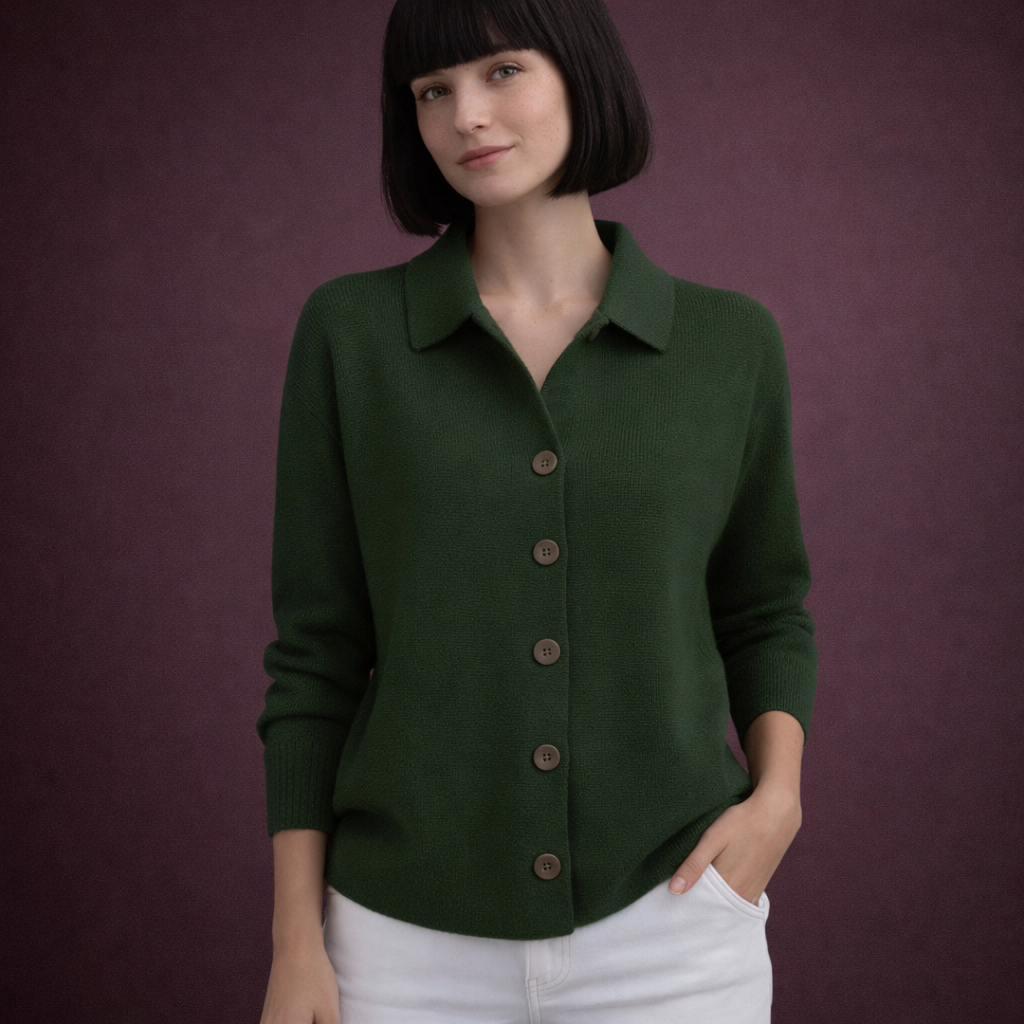 Sara - Cárdigan de punto con botones