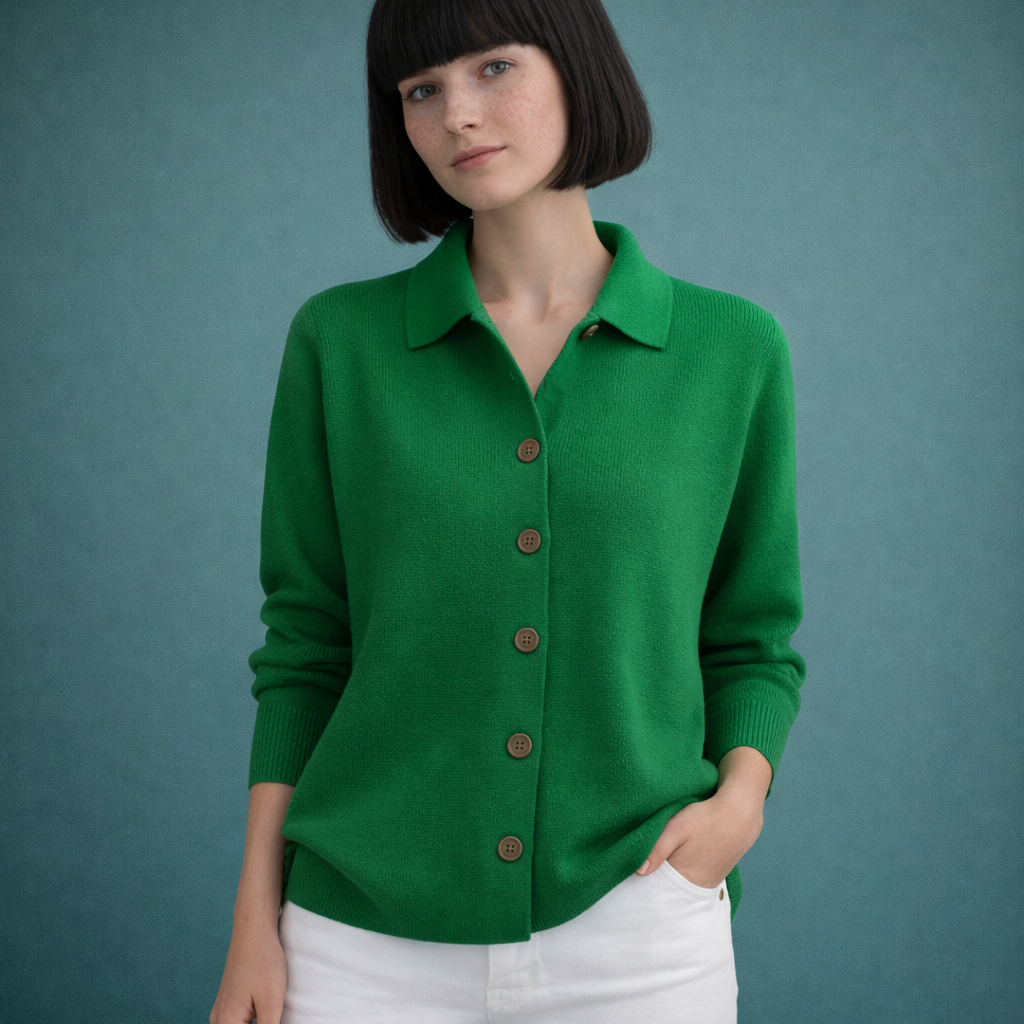 Sara - Cárdigan de punto con botones