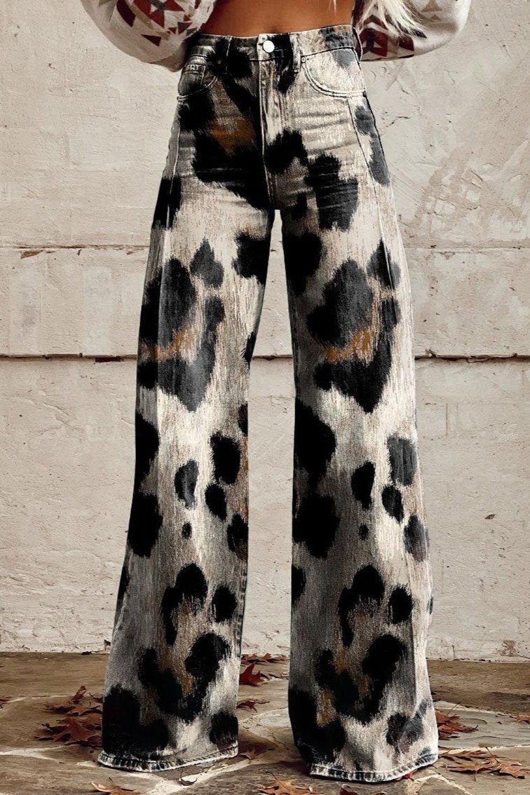 Chelsea - Pantalones Boho vintage con estampado elegante
