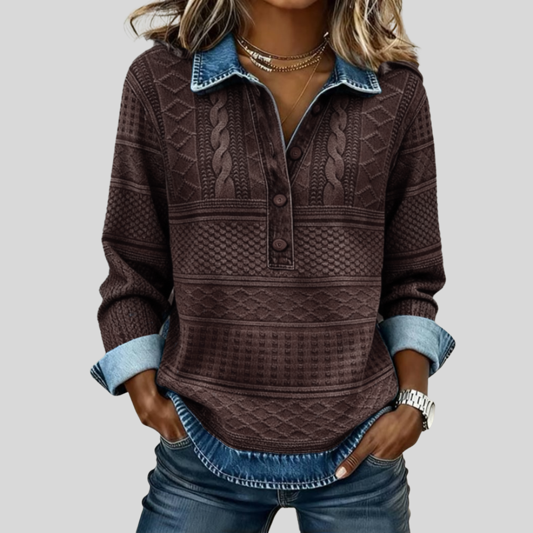 Sierra - Sudadera de punto trenzado