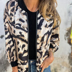 Lourdes - Chaqueta bomber con estampado de cebra